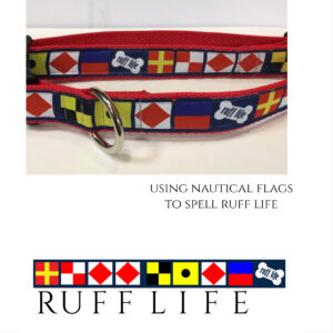 Ruff Life Nautical Dog Collars--Made in USA and made to order